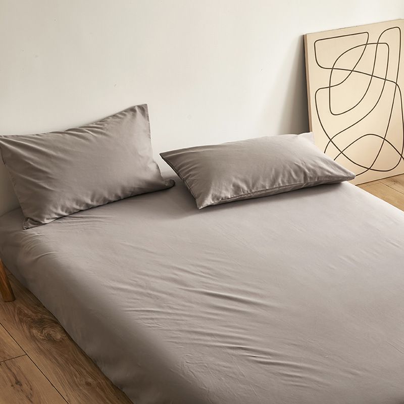 Poem snack Moon Fitted Sheet 100 Cotton Brushed Gentleman Gray Fitted sheet 180*200 * 25cm